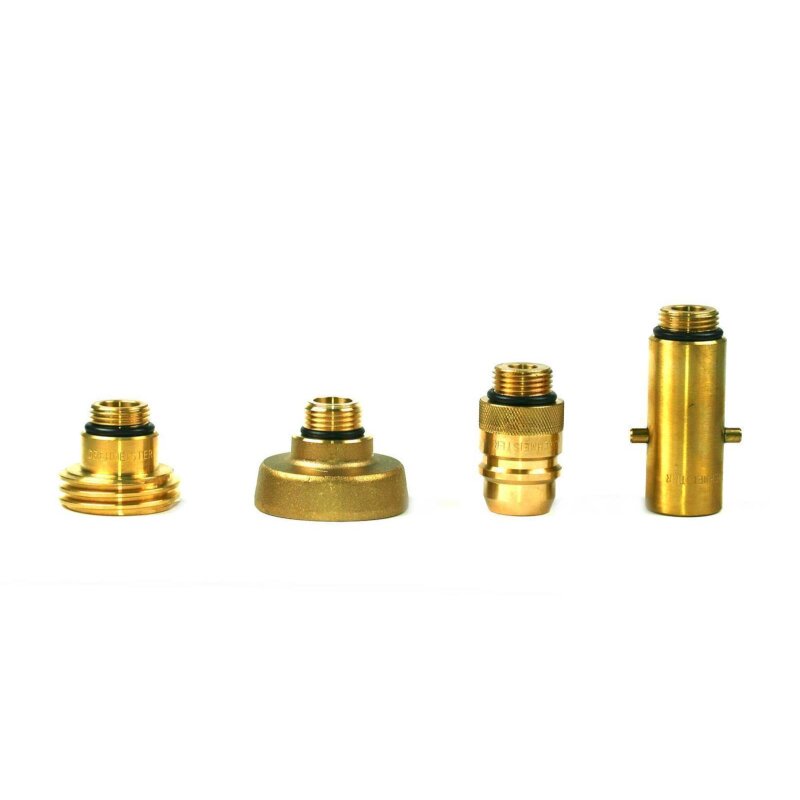 2x ALUGAS Tankflasche 33L mit 80% Multiventil & Tankadapter + Verbindungsset, Einbauset (Halter, HK Flach, Sinter-Filter, Schnellkupplung)