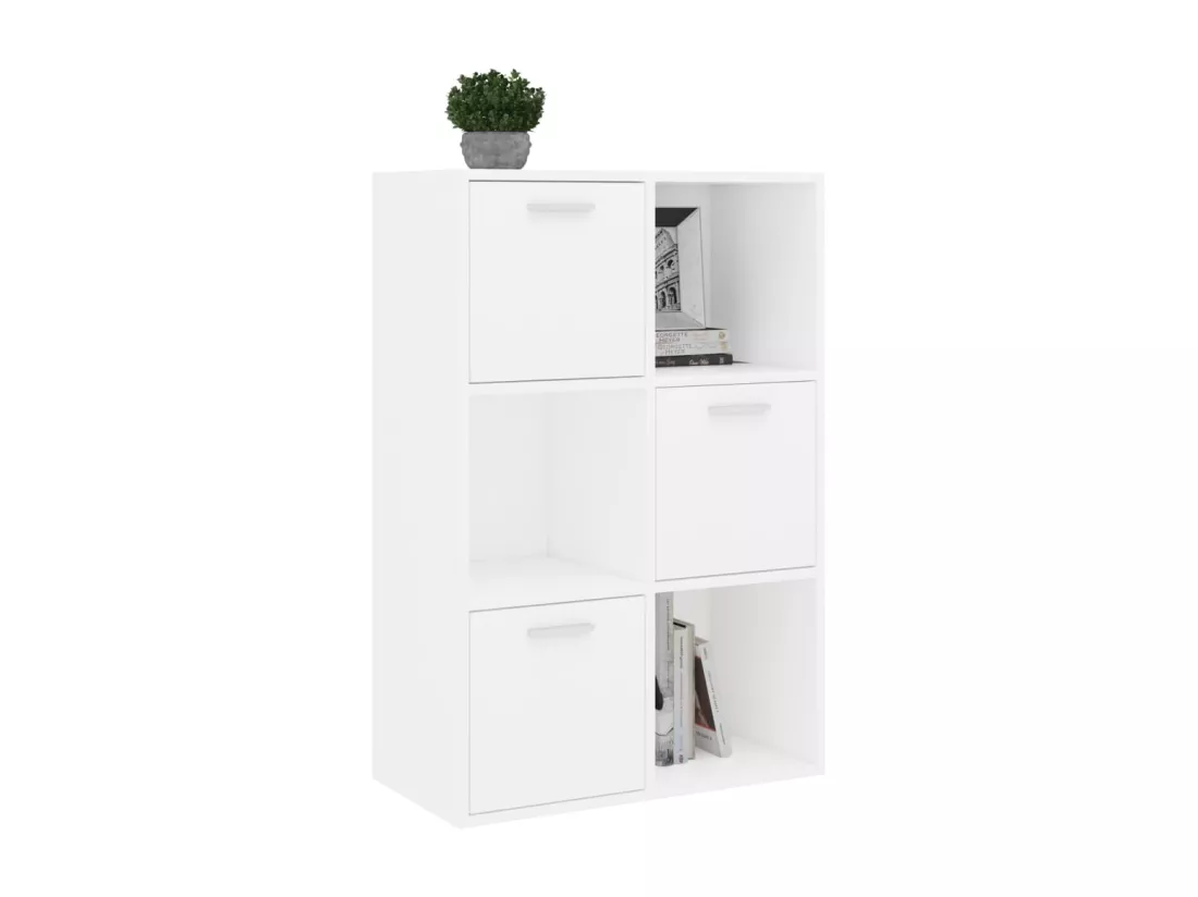 Armoire de rangement Blanc 60x29,5x90 cm Bois d'ingénierie
