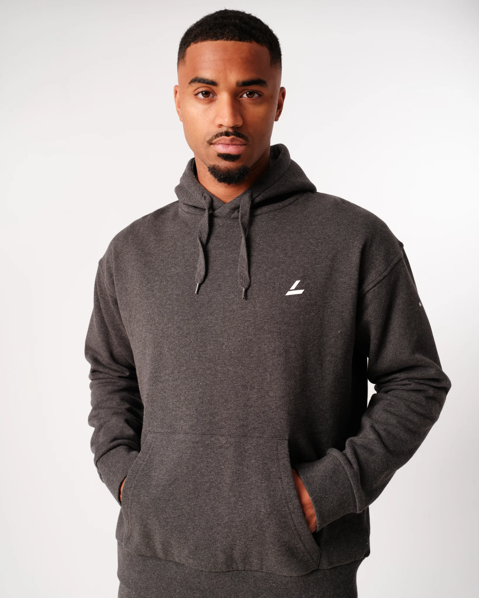 LEVITY Core Sweat Hoodie Dark Grey Melange