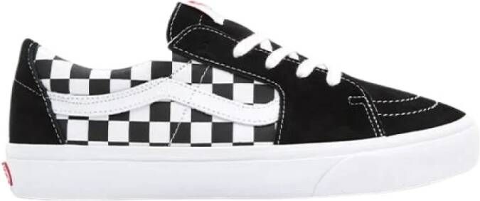 Vans Sk8-Low Schoenen Black Leer Textil 5 Foot Locker