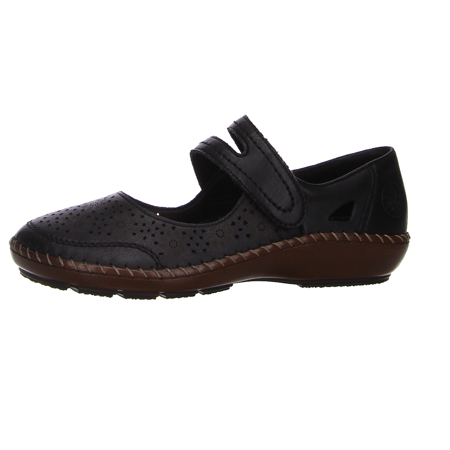 Rieker Spangenschuhe schwarz schwarz