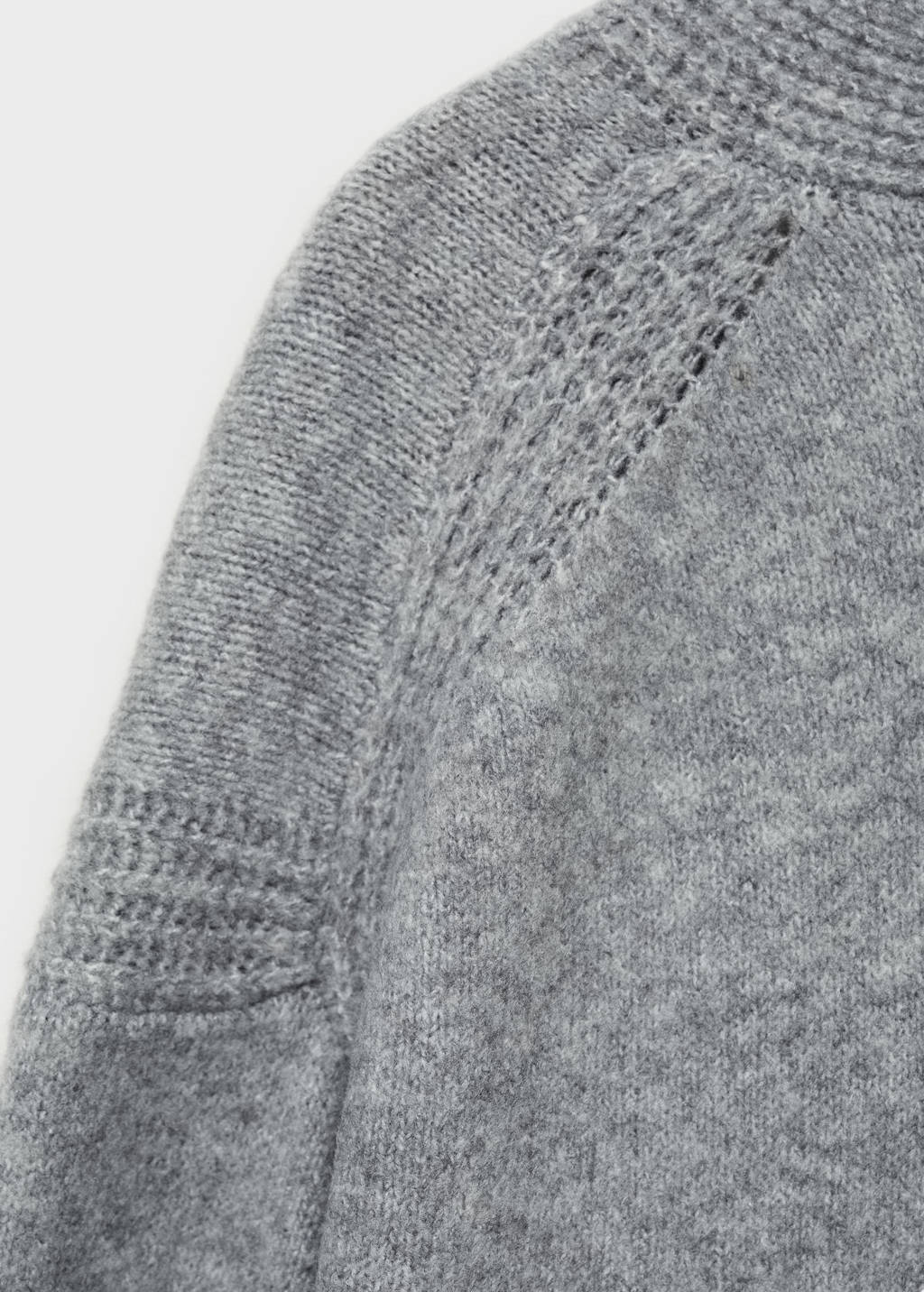 Mango Kids fijngebreid vest middengrijs