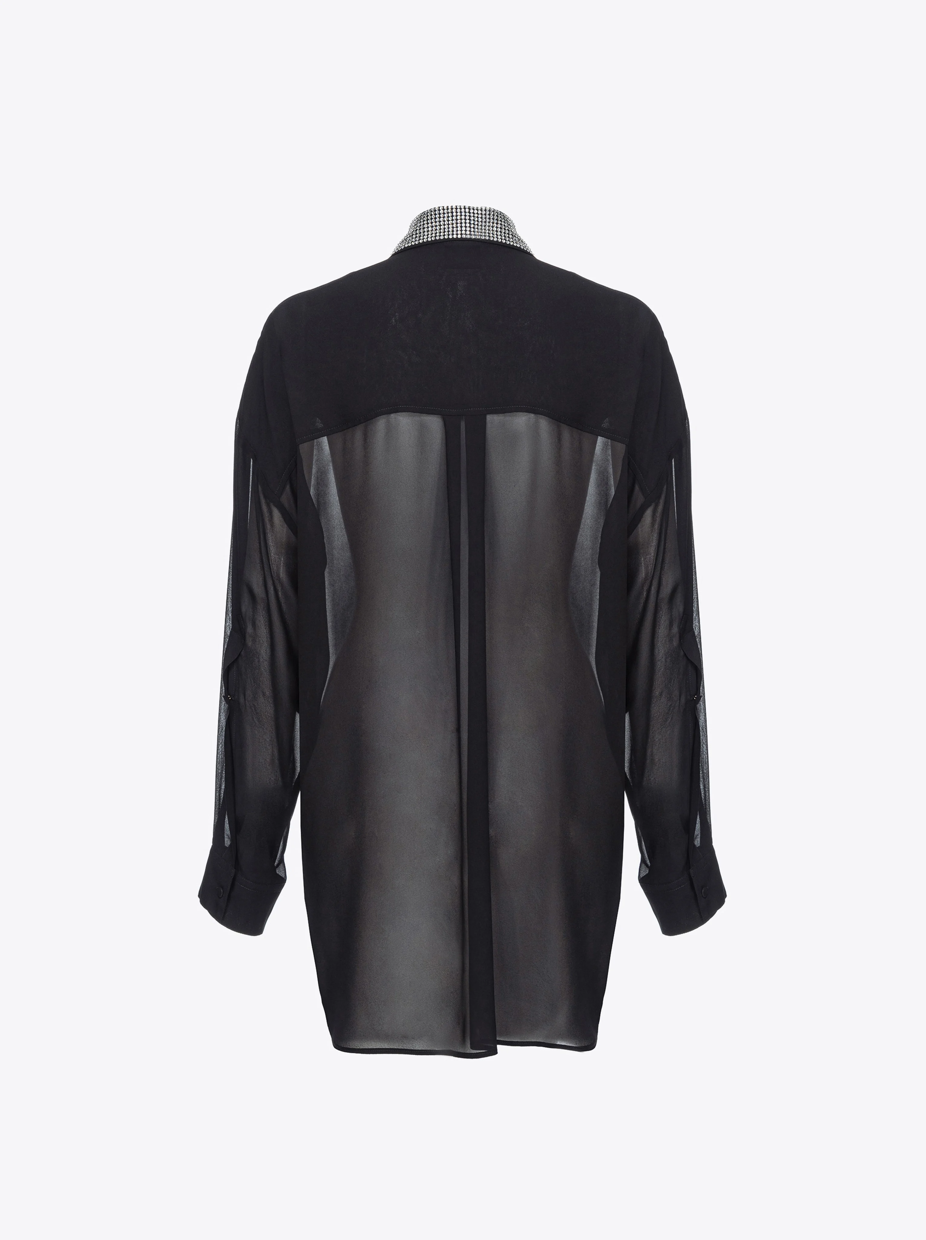 Chemise à strass | Noir