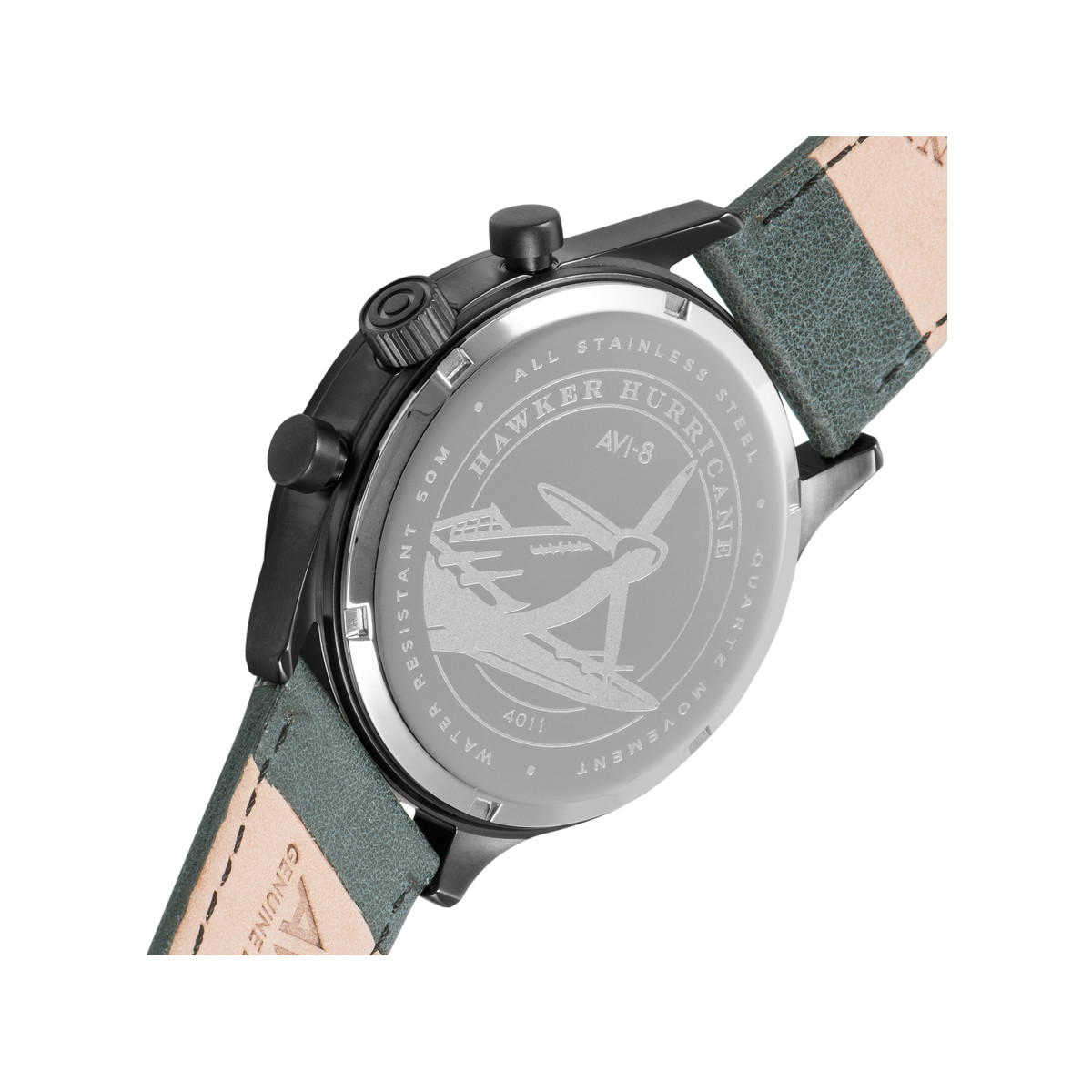 Montre AVI 8 Hawker Hurricane homme bracelet acier gris