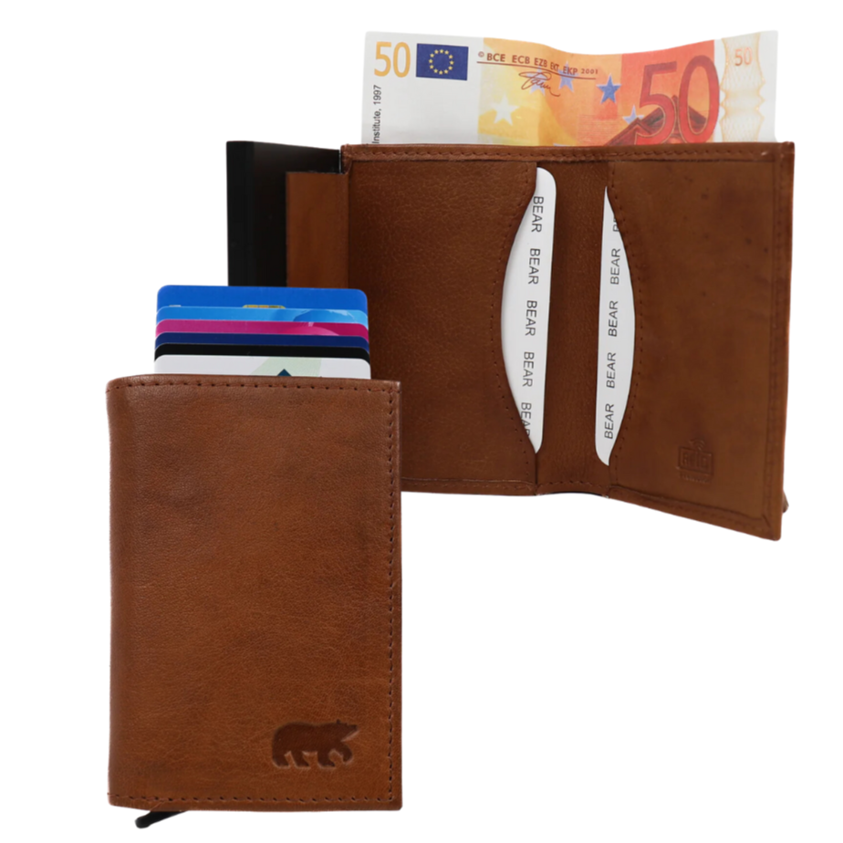 Pasjeshouder 'Frits' cognac Cognac