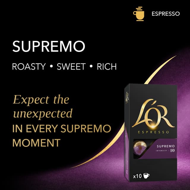 L'Or Espresso 10 Supremo kaffekapsler 4028598