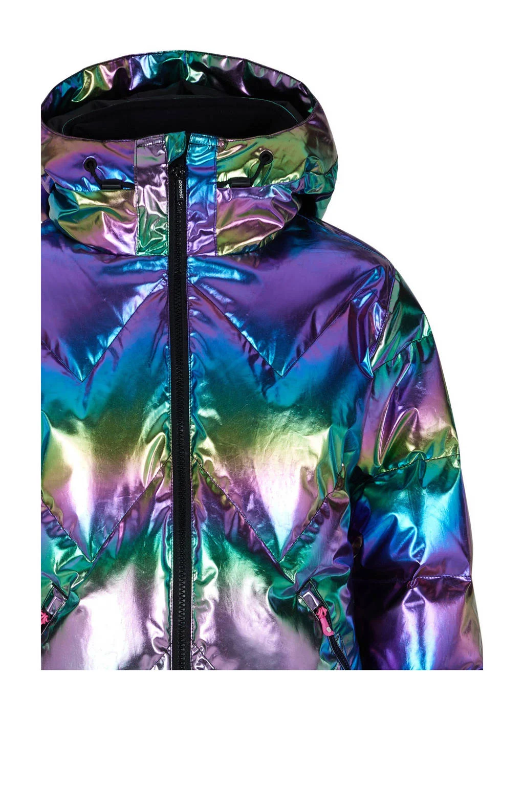 Protest ski-jack Selina Jr paars/zwart metallic