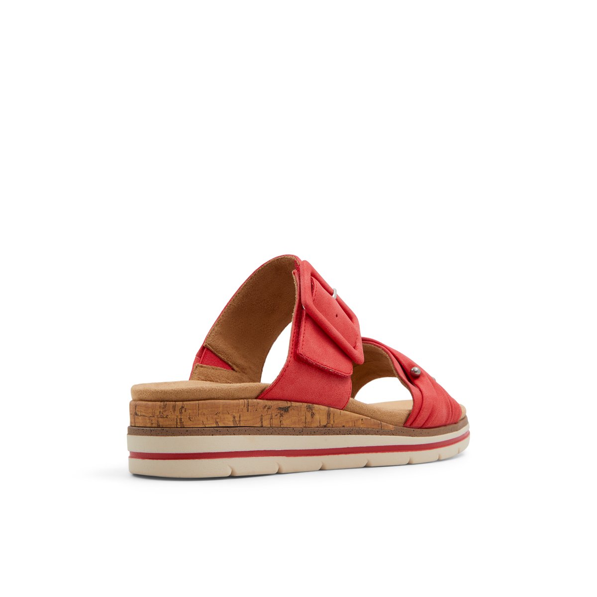 SOLEMATE-Adindra-Sandales compensées à glissière - Talon compensé - Rouge