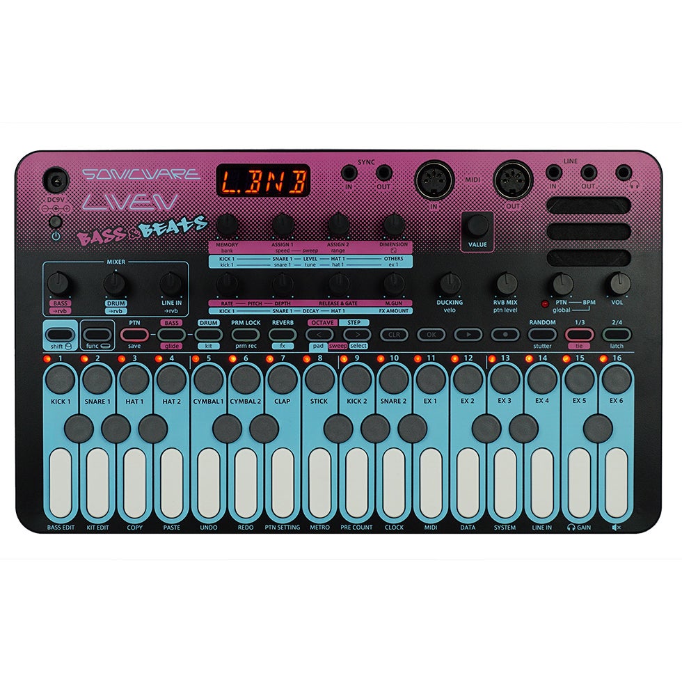 Sonicware LIVEN Bass & Beats groovebox