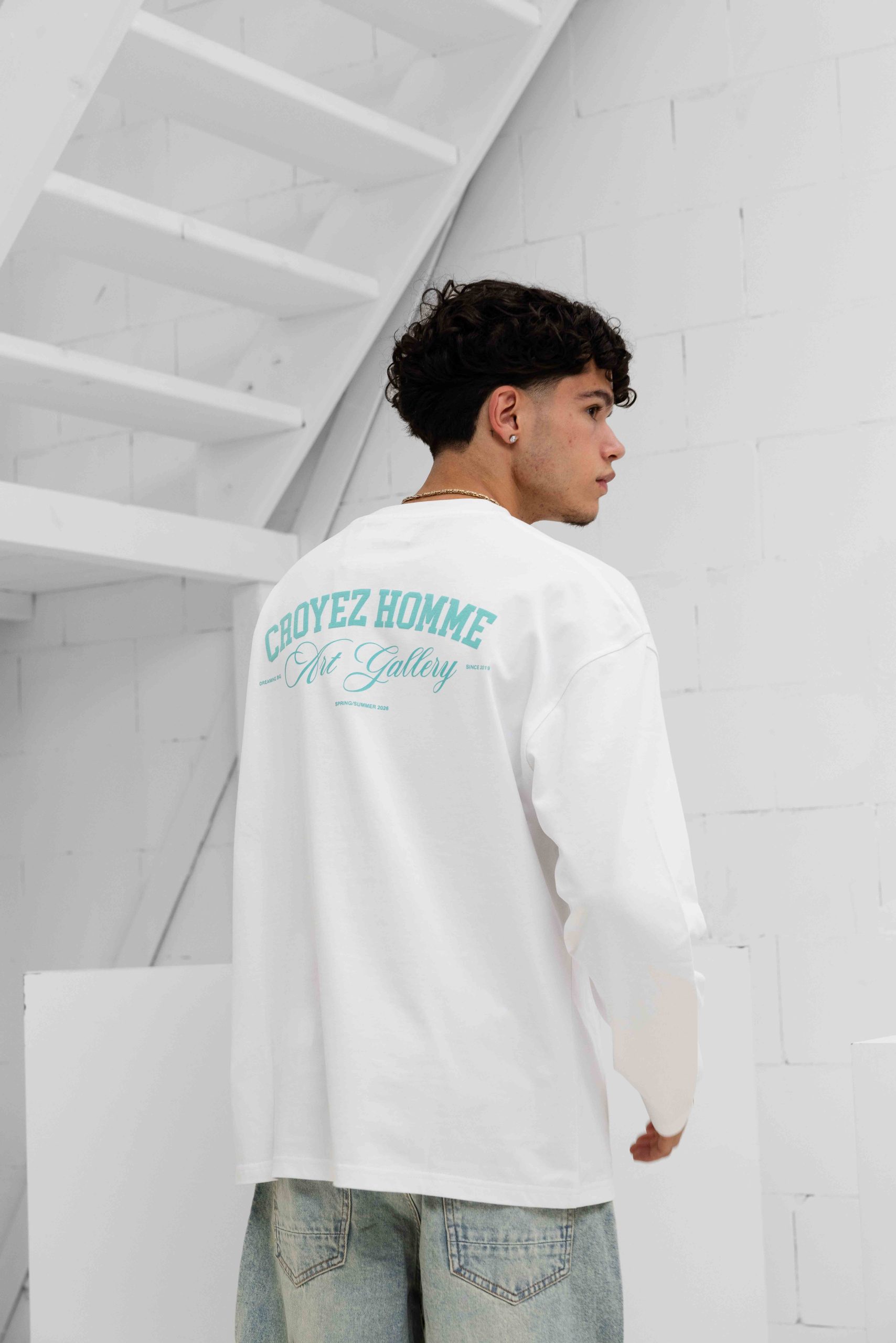 Croyez Art Gallery Longsleeve Heren Wit