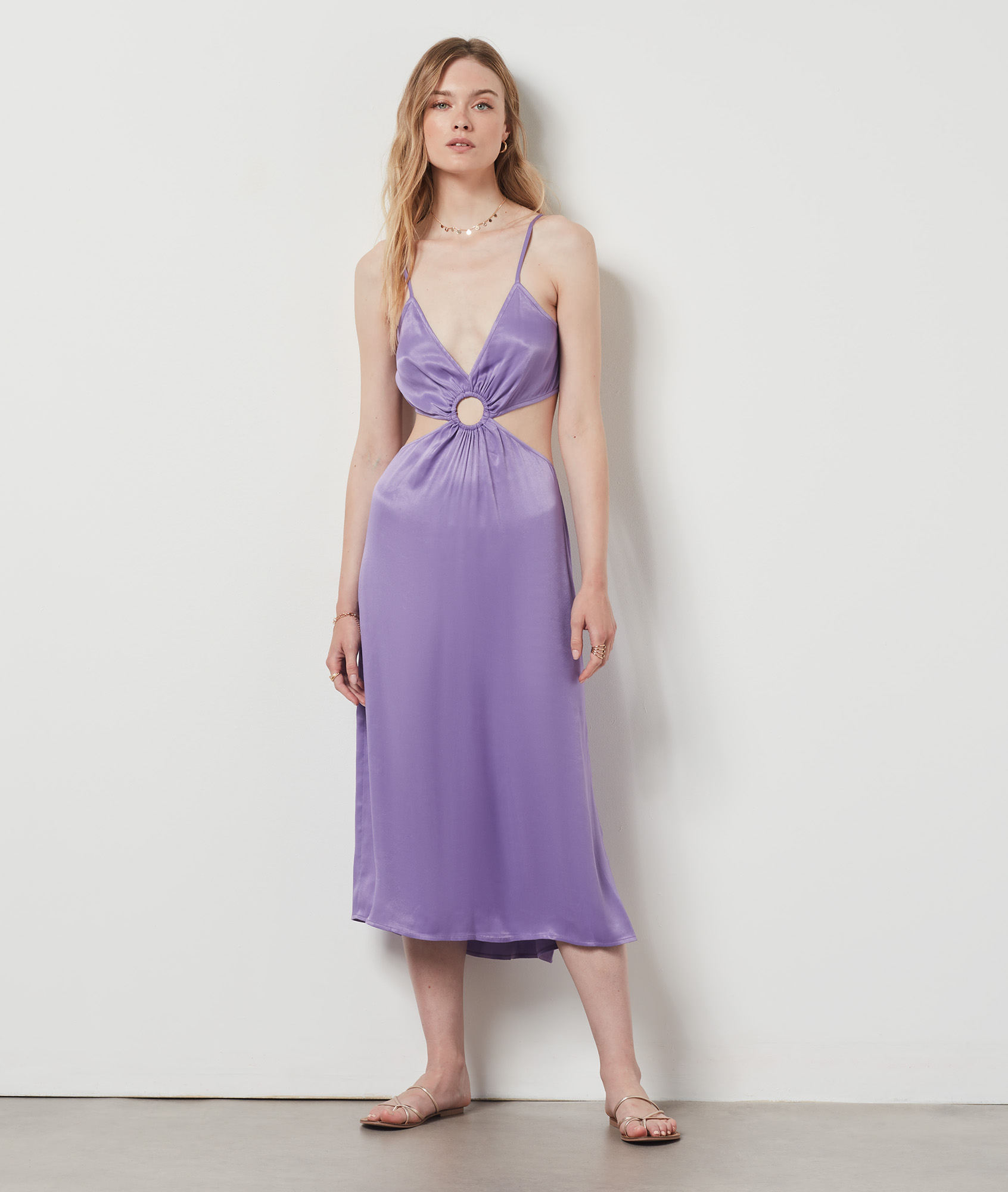 Robe longue asymétrique