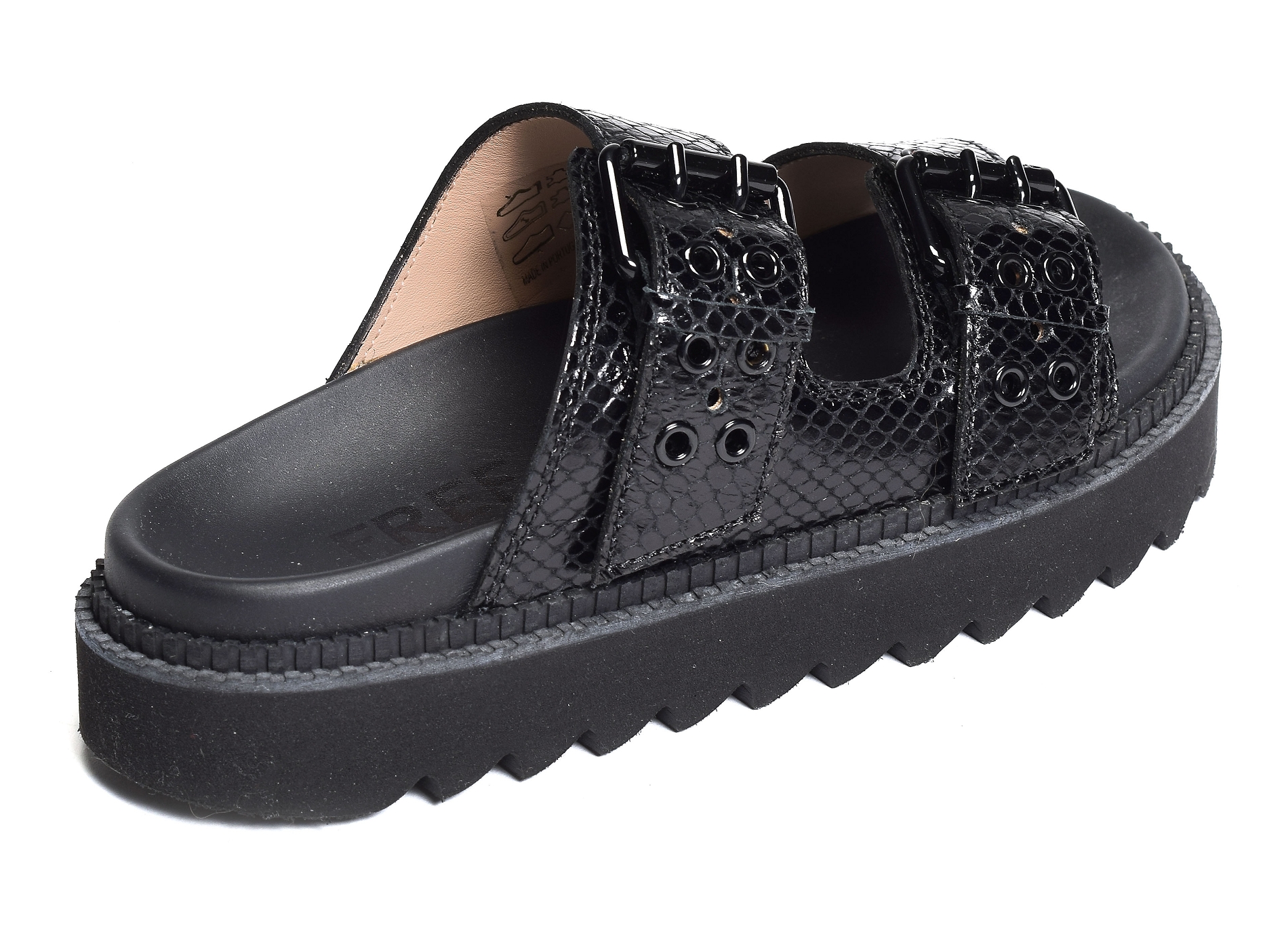 Knife dbl brace mule noir