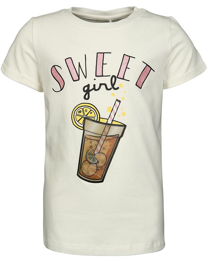 T-Shirt NMFFADINA in weiß