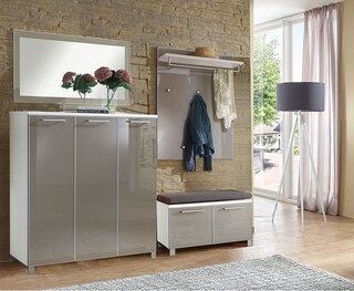 VOSS Sitzkissen SANTINA Stoffbezug taupe 80 x 38 cm