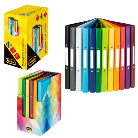 Idena Ringbuch DIN A4, 2 cm Rücken, 12er Set