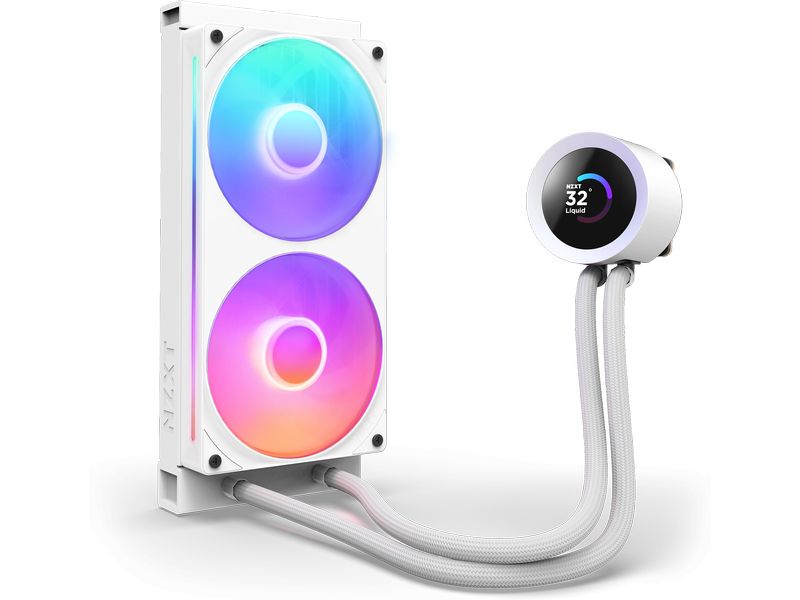 NZXT Wasserkühlung Kraken Plus RGB 240 Weiss 240-mm-RGB-Wasserkühlung mit Beleuchtung