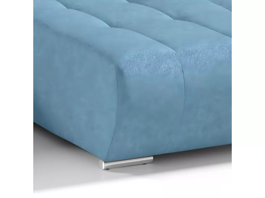 Canapé U 5 places convertible coffre Jonas Bleu