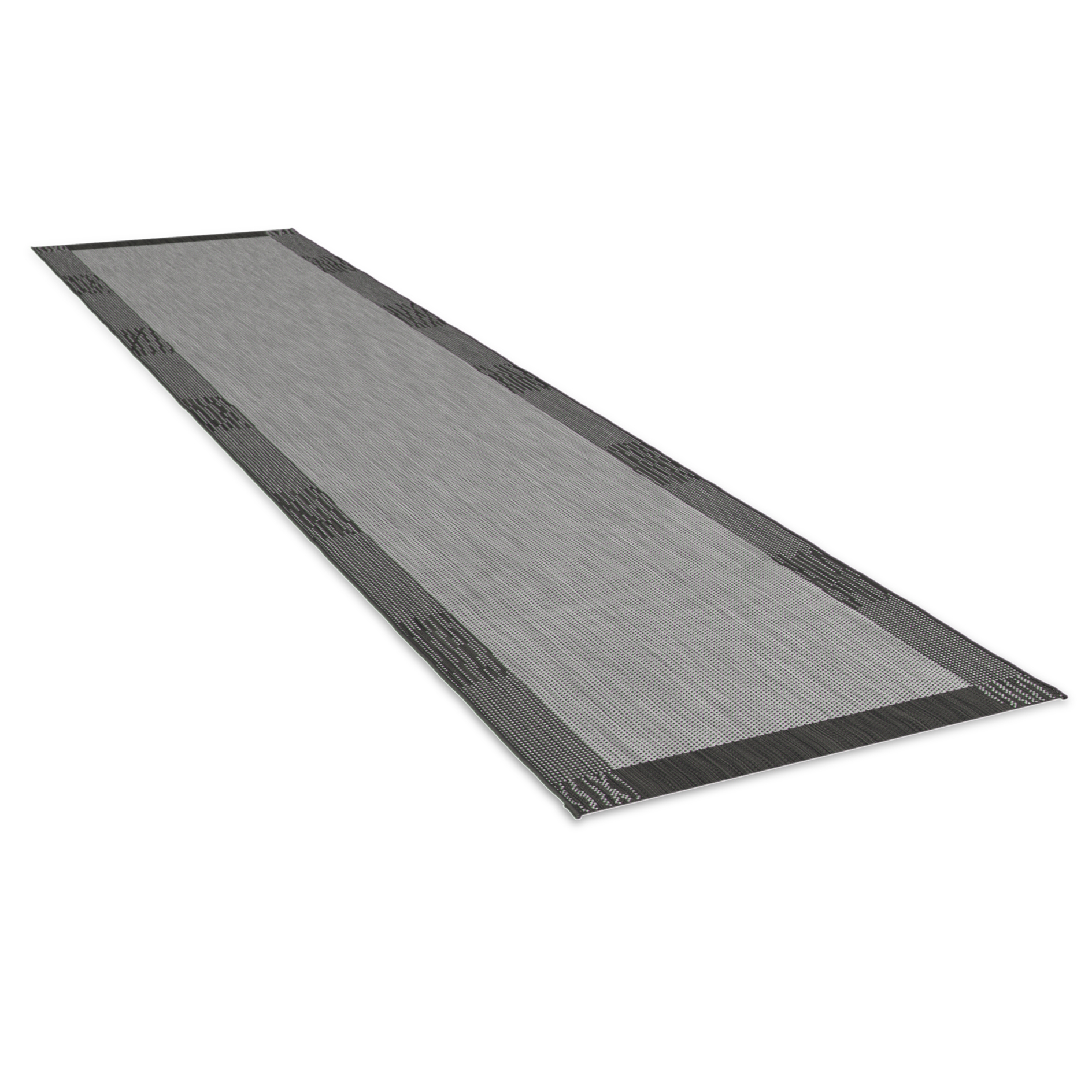 In-/Outdoorteppich - grau - 80x340 cm