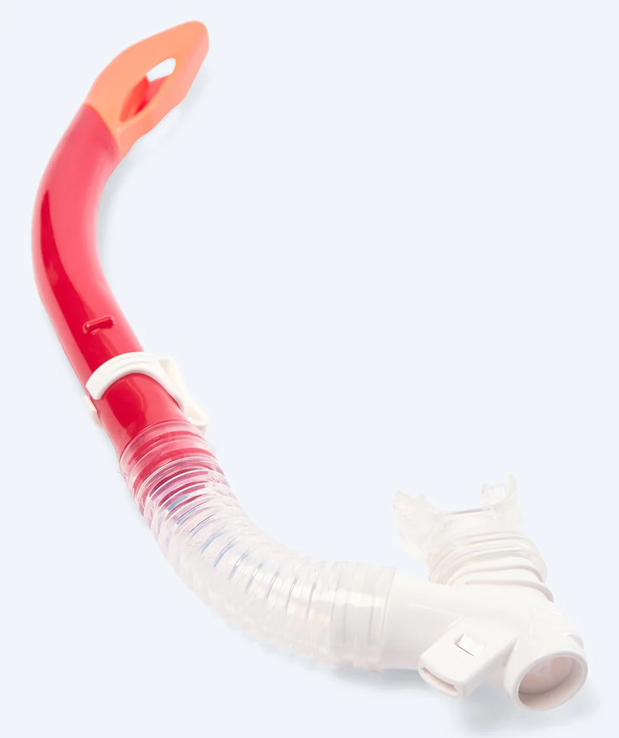 Watery semi-dry snorkel til børn - Triton - Rød