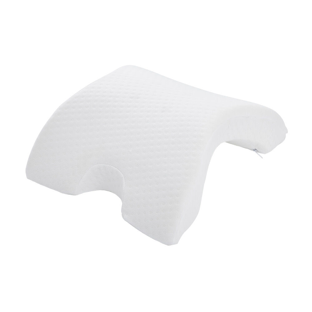 Coussin mémoire de forme oreiller incurvé blanc 36x30xH13cm