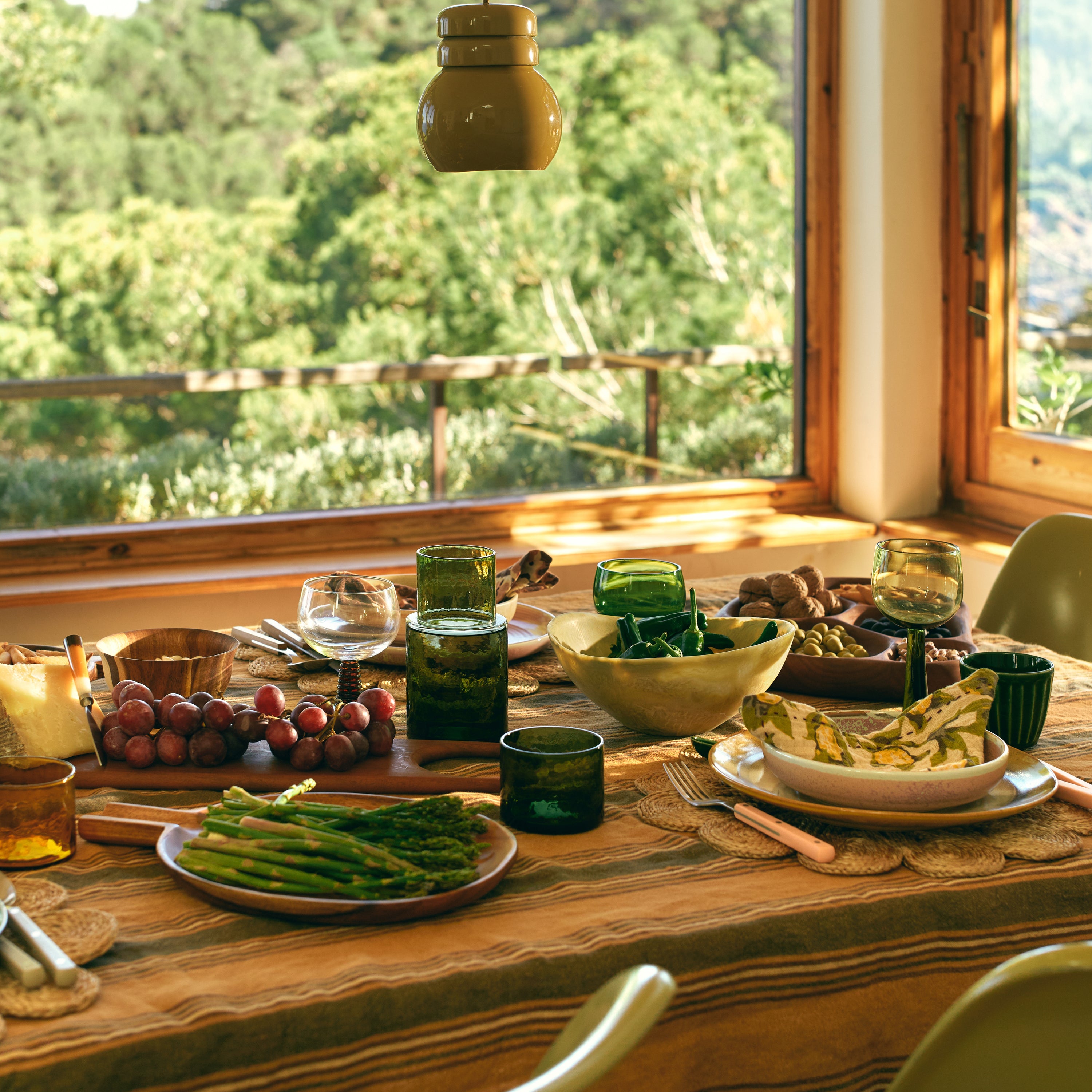 HKliving Tube Karaf - Olive
