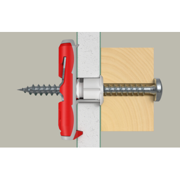Fischer Hollewandplug DuoTec 10mm met bolkopschroef 2 stuks