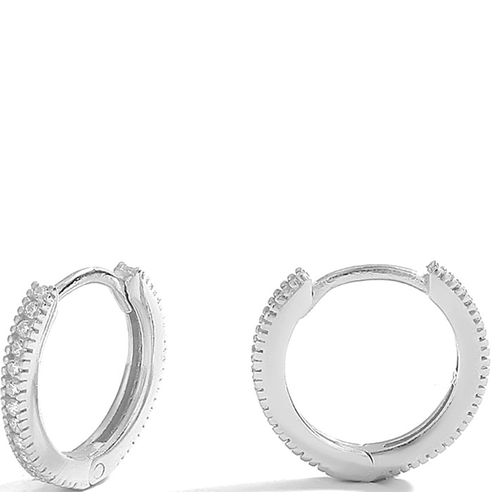Boucles d'oreilles - Argent 925/000 & zircons