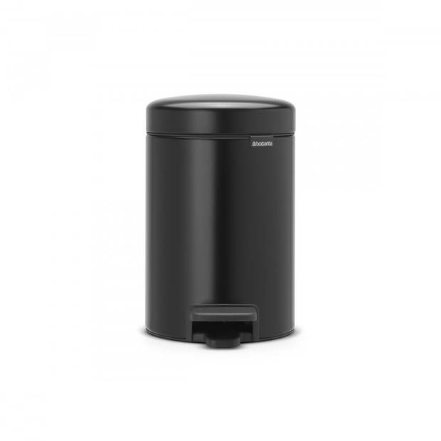 Brabantia newIcon pedaalemmer 3 liter met kunststof binnenemmer - Matt Black
