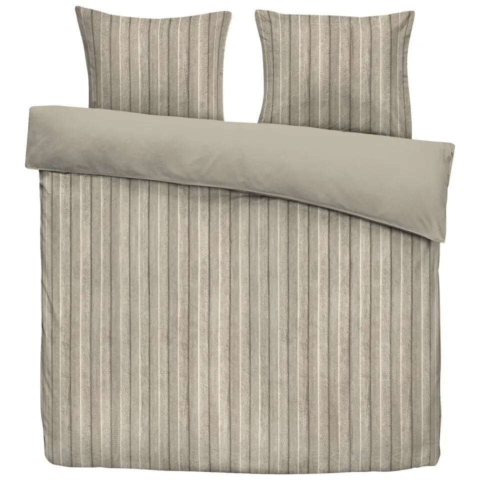 Dekbedovertrek Felix - zand/taupe - 240x200/220 cm