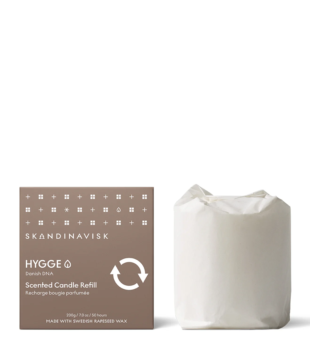 Skandinavisk  Hygge duftlys refill - 200 g.