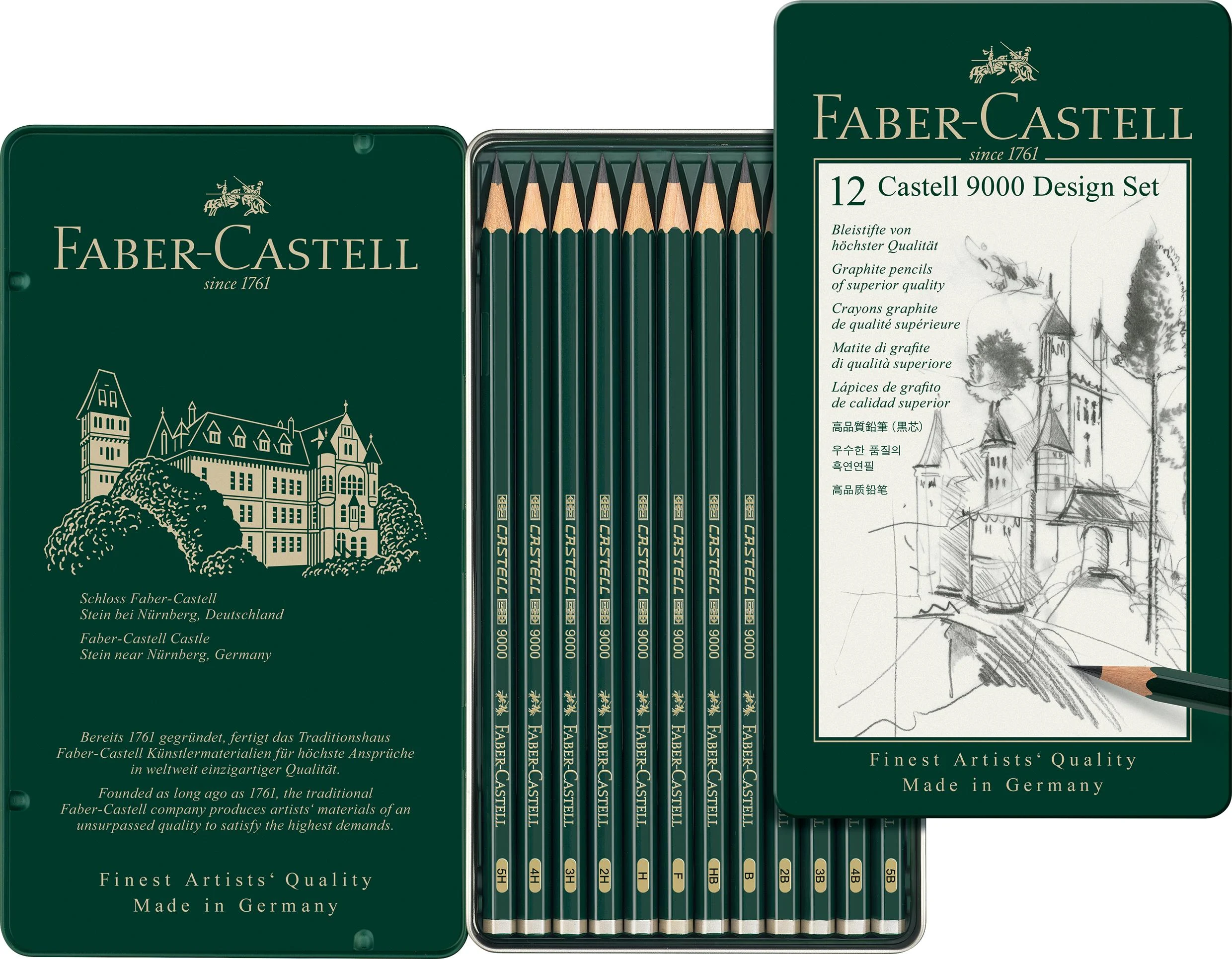 Faber-Castell - CASTELL 9000 blyant DESIGN sæt (119064)