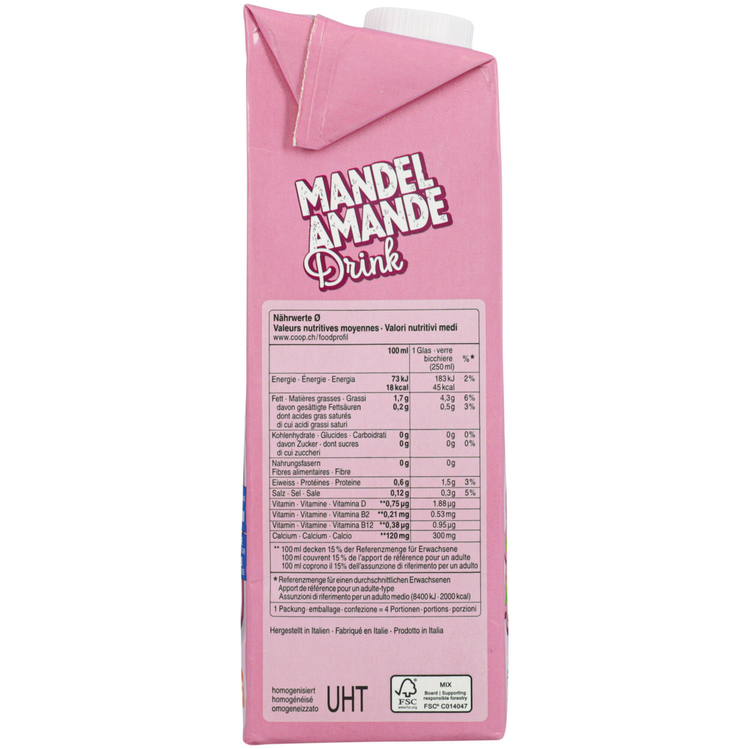 Prix Garantie Mandeldrink Vitamine & Calcium