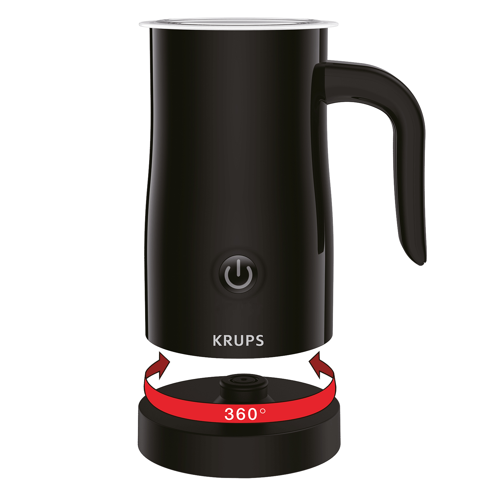 KRUPS Milchaufschäumer XL1008 - schwarz - 300 ml