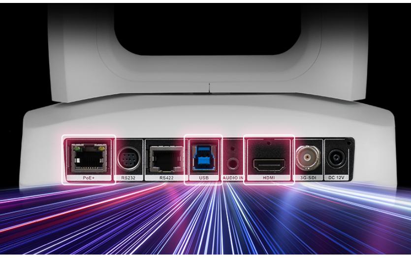 PTZ310UNV2 Professionelle PTZ Kamera 4K 60 fps<br>NDI|HX3 PTZ-Kamera – Optimierte NDI HX3-Streams erstellen