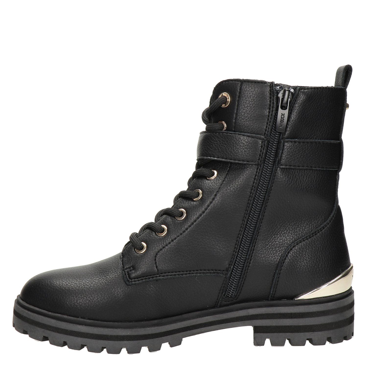 Kyana dames veterboot Mexx Zwart