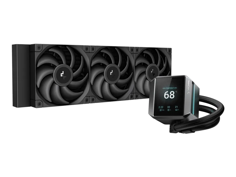 Deepcool Mystique 360 - Processors flydende kølesystem - Radiatorstørrelse: 360 mm - (for: LGA1700, LGA1200, LGA1150, LGA1151, LGA1155, AM4, AM5) - kobberbase - 120 mm - sort