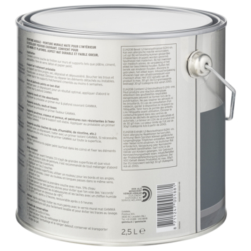 GAMMA muurverf diepblauw mat 2,5 liter