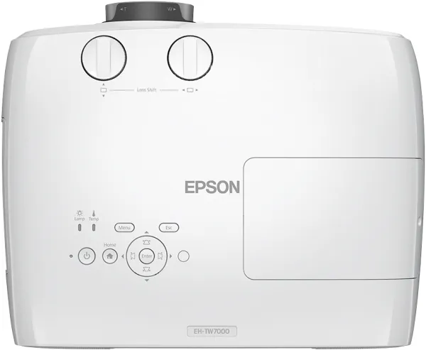 Epson EH-TW7000 - 3LCD-projektor - 3D - 3000 lumen (hvid) - 3000 lumen (farve) - 3840 x 2160 (2 x 1920 x 1080) - 16:9 - 4K - hvid