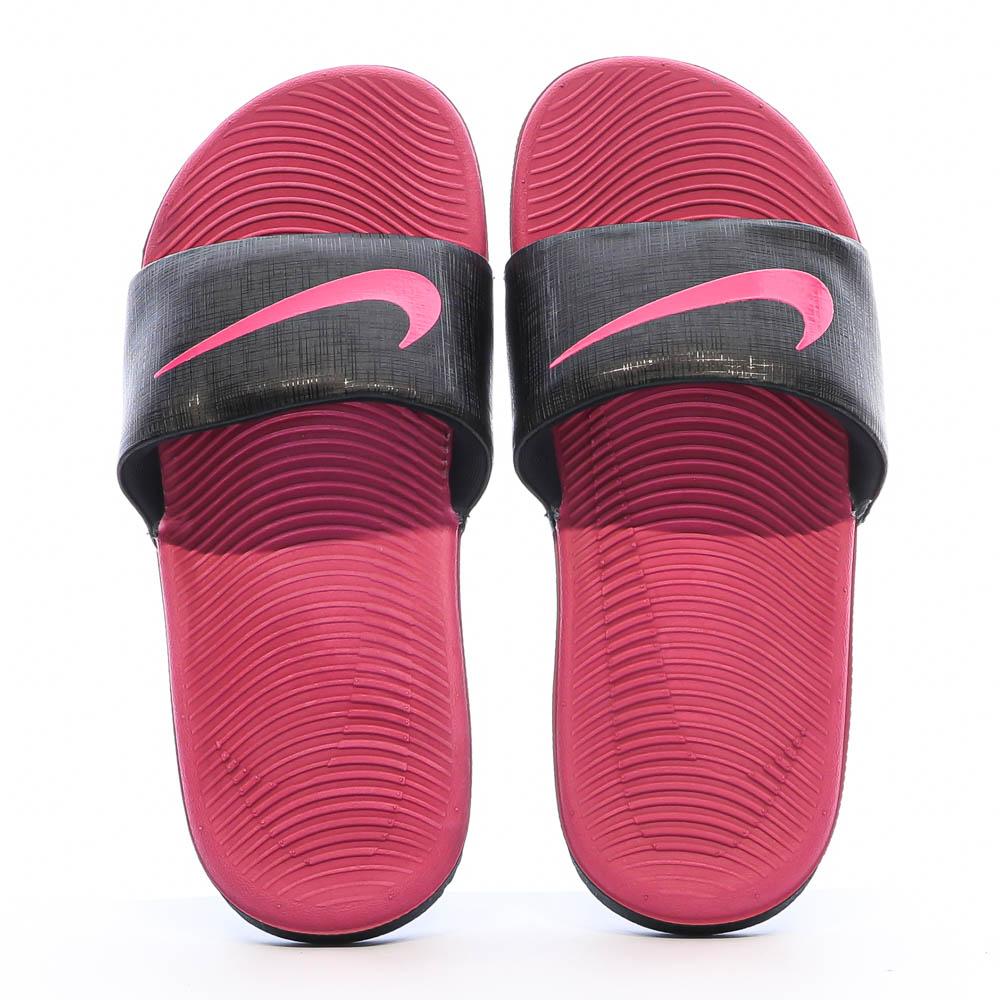 Nike Claquettes Noires/Roses Fille Nike Kawa Slide