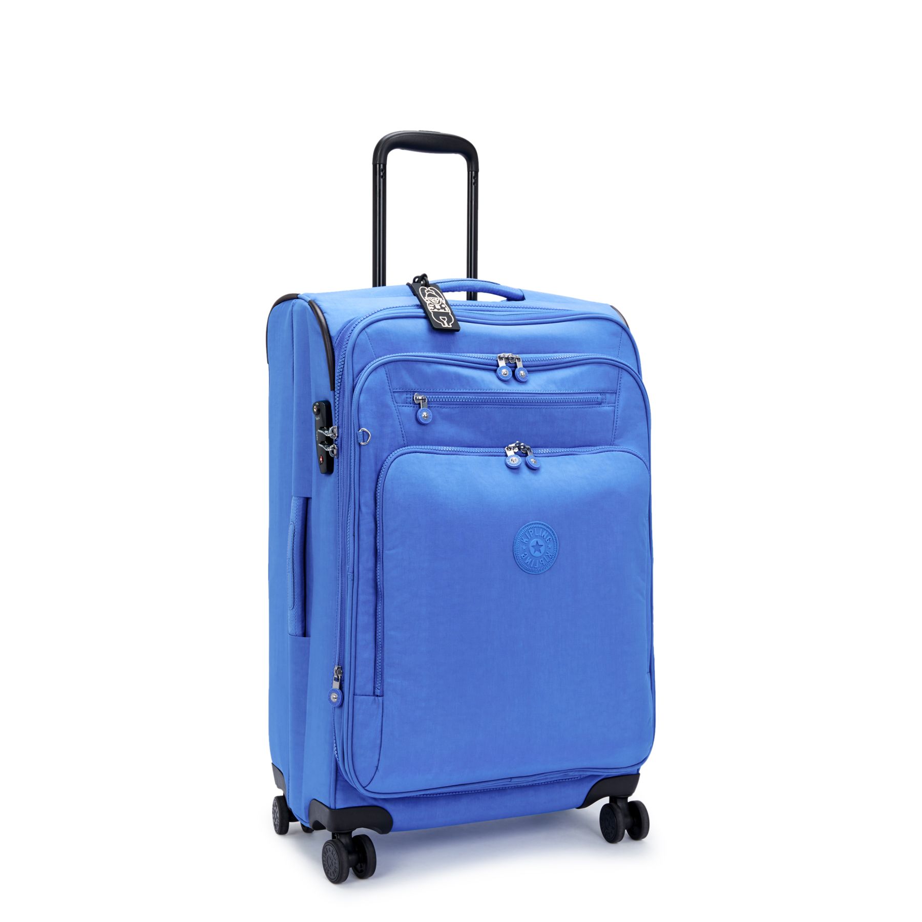 NEW YOURI SPIN M Valise Extensible à Roulettes de Taille Moyenne avec Poignée Télescopique - Havana Blue
