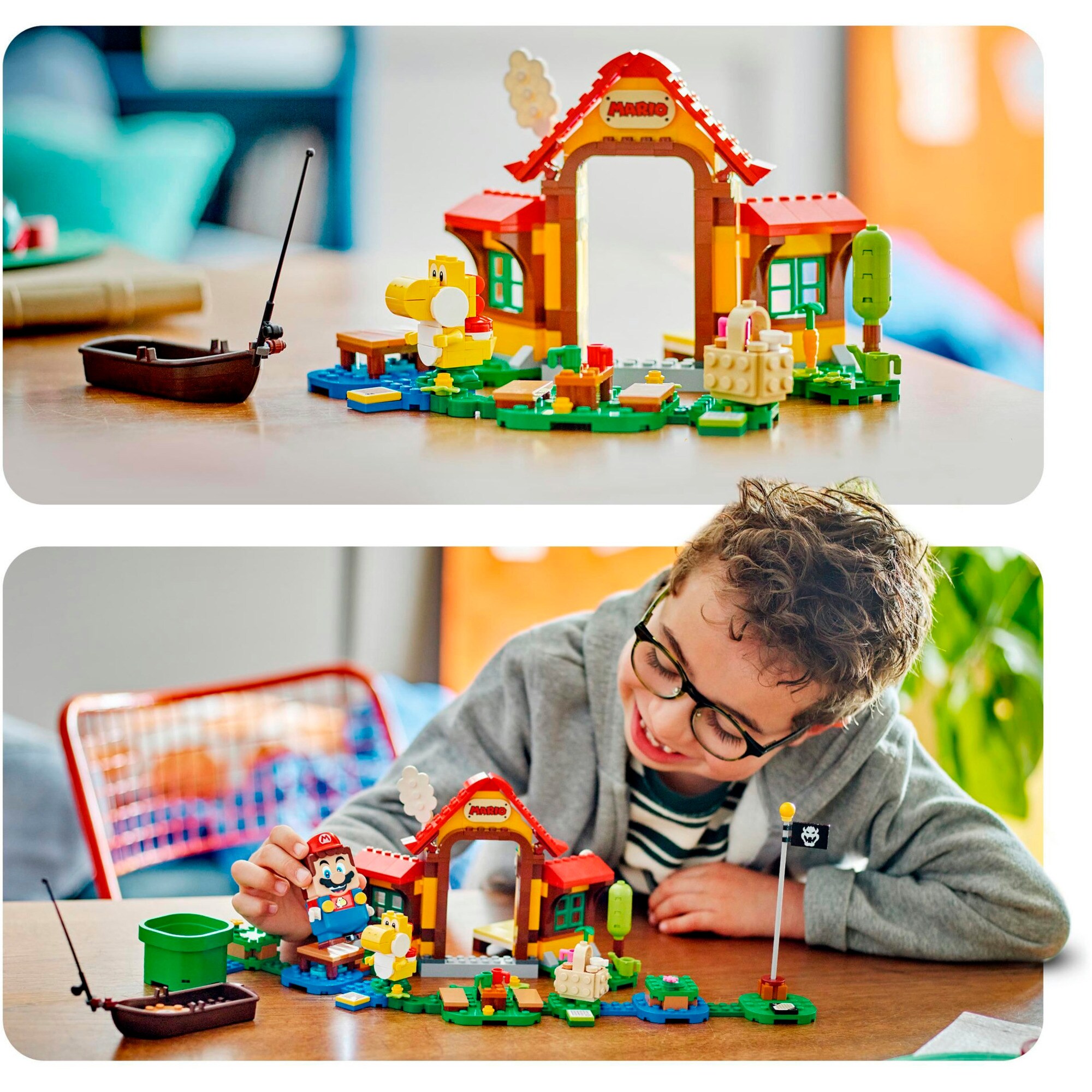 LEGO Konstruktionsspielzeug Super Mario Picknick bei Mario - Erweiterungsset