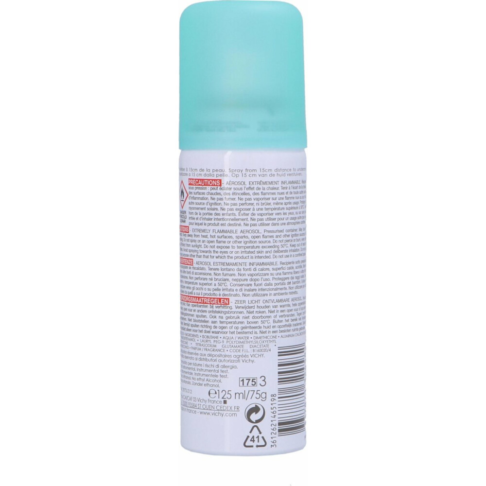Vichy 48Hr Anti-Transpiratie en Anti-Witte en Gele Vlekken Deodorant Spray125 ml