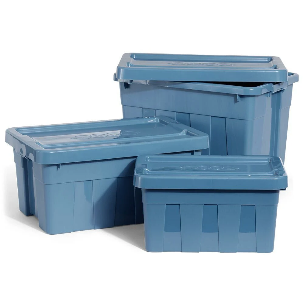 Boîte bricolage plastique bleu 45L