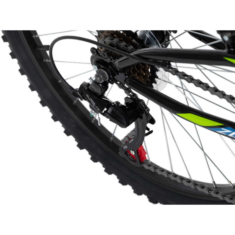 KS Cycling Kinder-Mountainbike 24'' Zodiac RH 38 cm Weiß-Grün
