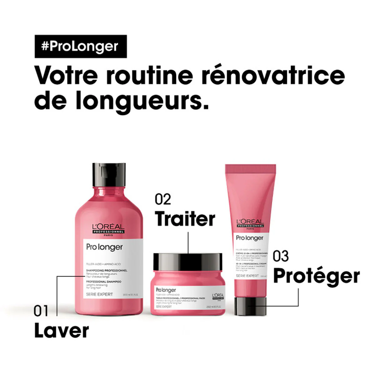 Crème 10 en 1 rénovatrice de longueurs Pro Longer 150ml