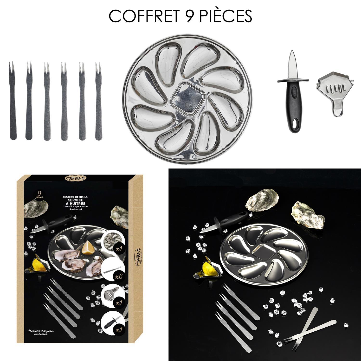 COFFRET HUITRE 9 PIECES