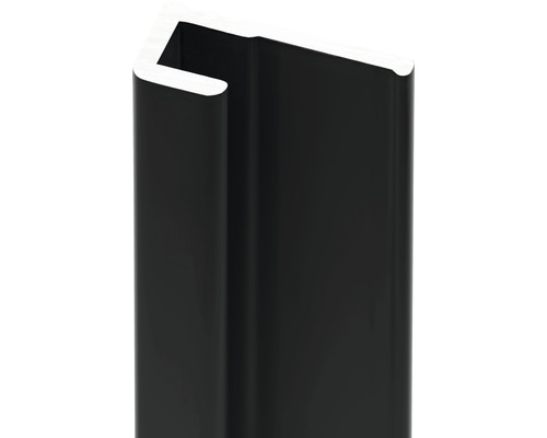 Decodesign vierkant eindprofiel 2550 mm zwart