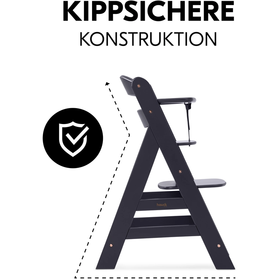hauck Hochstuhl Alpha Plus Dark Grey