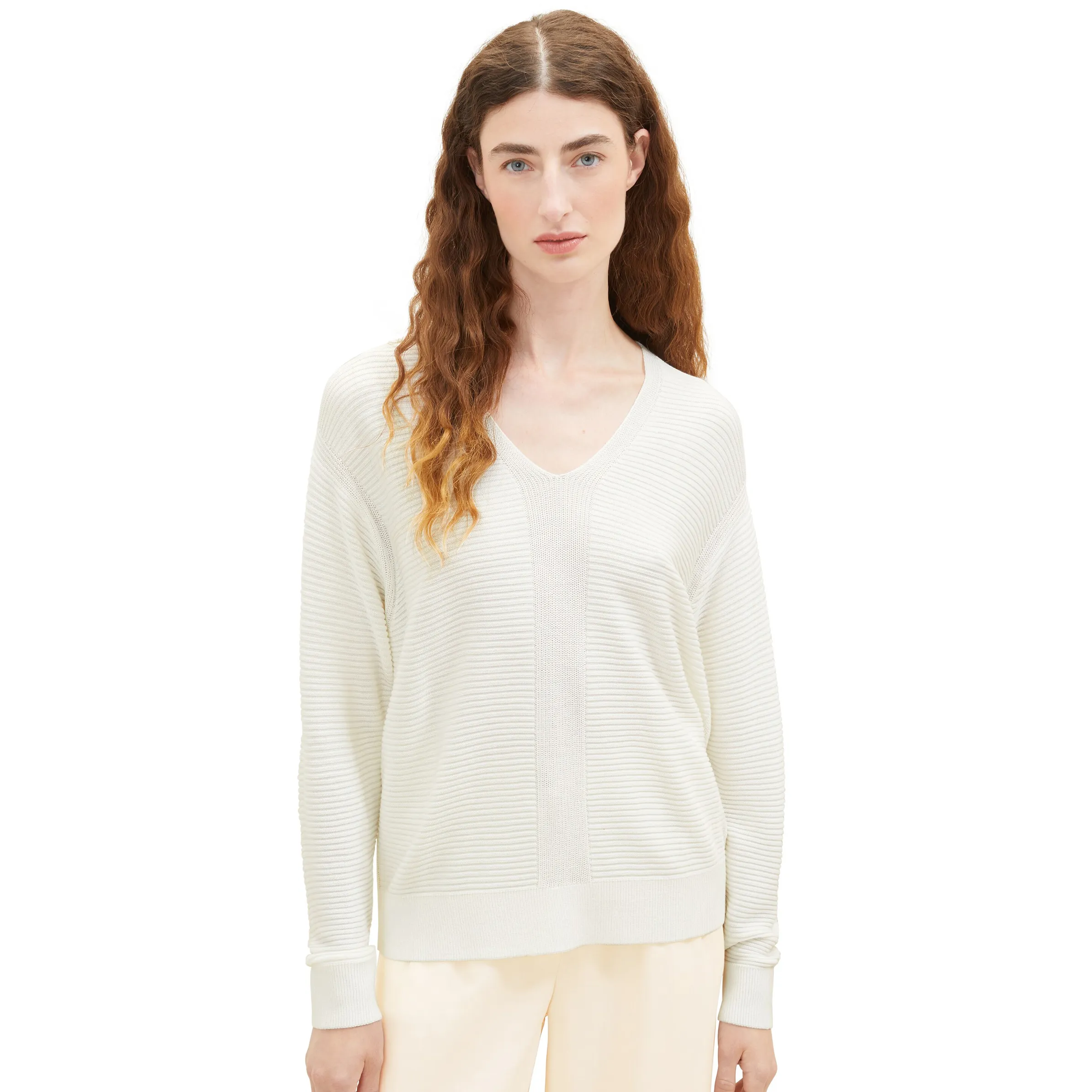 Damen Pullover mit V-Ausschnitt