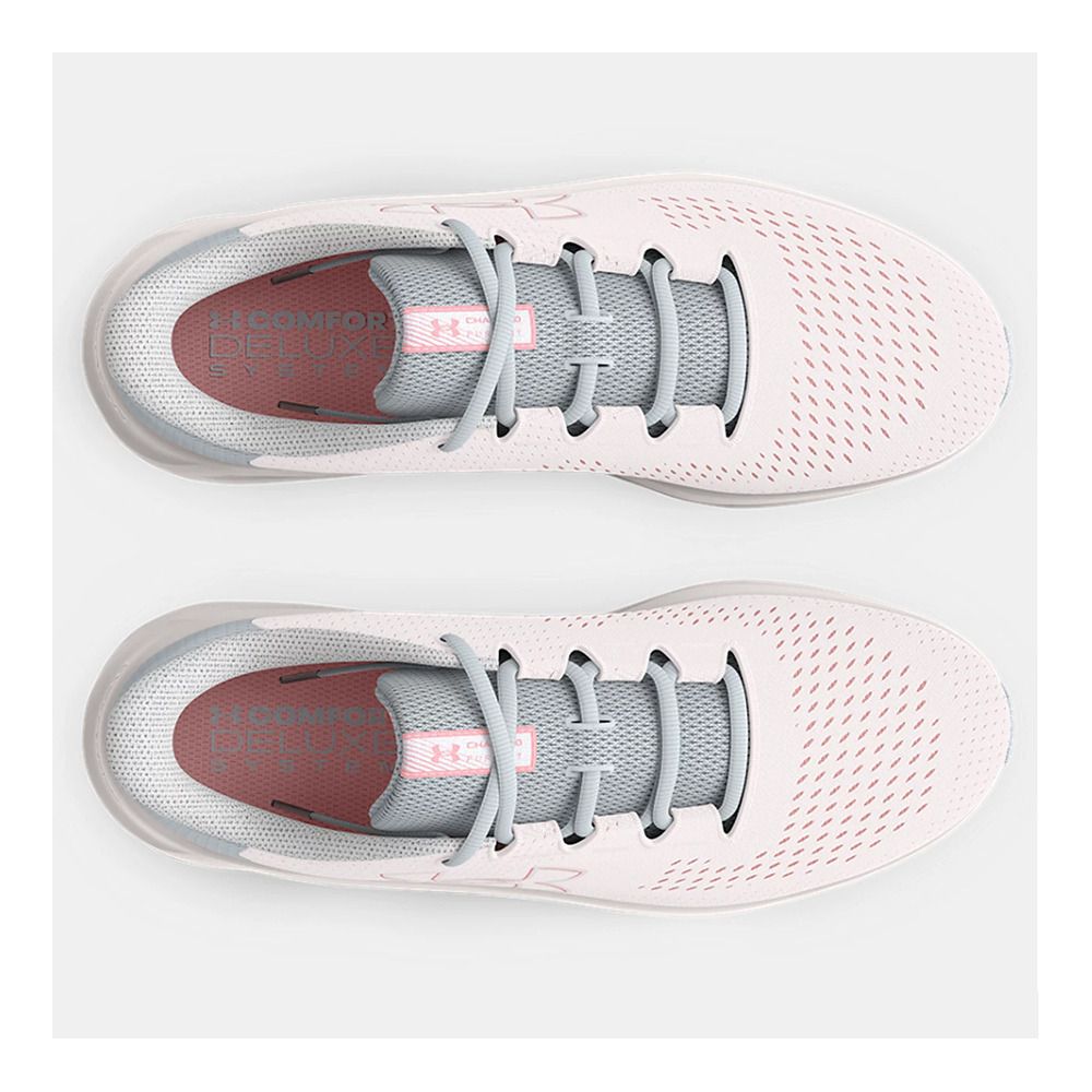 Under Armour CHARGED PURSUIT 3 BIG LOGO - Chaussures running Femme blanc